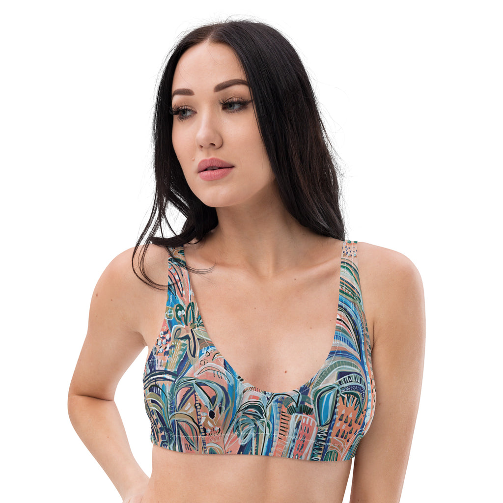 Beach Oasis - 2 piece women's swimsuit separates-Carley Bourne-PaletTheory