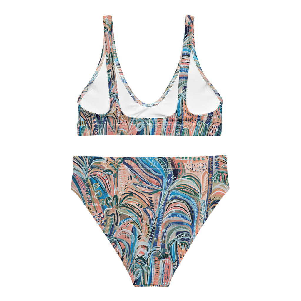 Beach Oasis - 2 piece women's swimsuit separates-Carley Bourne-PaletTheory