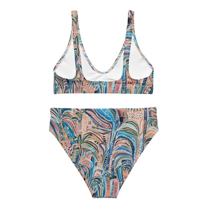 Beach Oasis - 2 piece women's swimsuit separates-Carley Bourne-PaletTheory