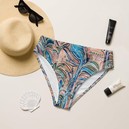 Beach Oasis - 2 piece women's swimsuit separates-Carley Bourne-PaletTheory