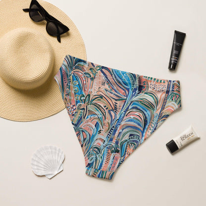 Beach Oasis - 2 piece women's swimsuit separates-Carley Bourne-PaletTheory