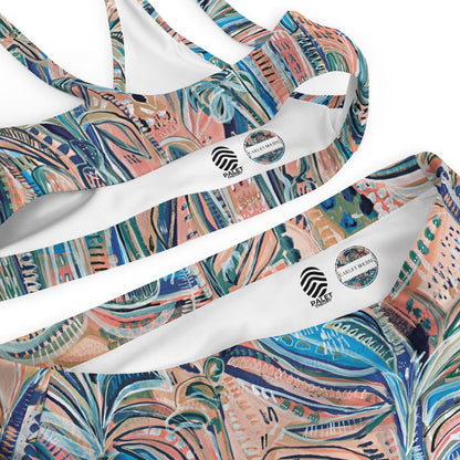 Beach Oasis - 2 piece women's swimsuit separates-Carley Bourne-PaletTheory