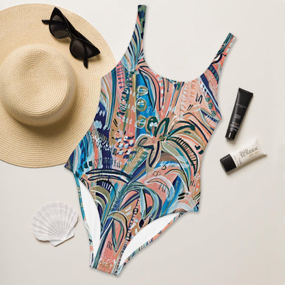 Beach Oasis One-Piece Swimsuit-Carley Bourne-PaletTheory