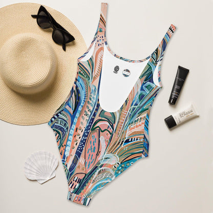 Beach Oasis One-Piece Swimsuit-Carley Bourne-PaletTheory
