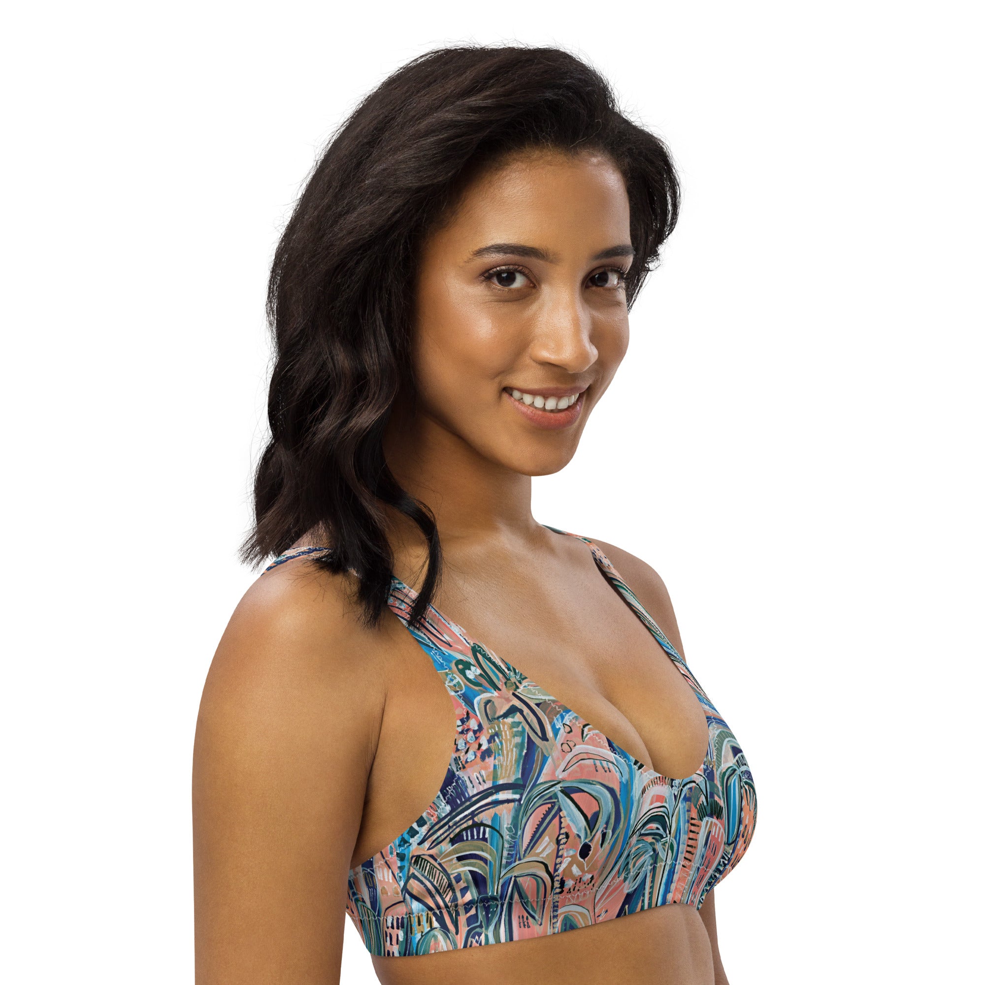 Beach Oasis padded Swimwear top-Carley Bourne-PaletTheory