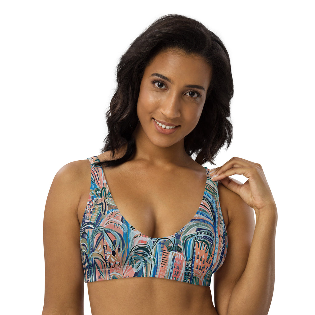 Beach Oasis padded Swimwear top-Carley Bourne-PaletTheory