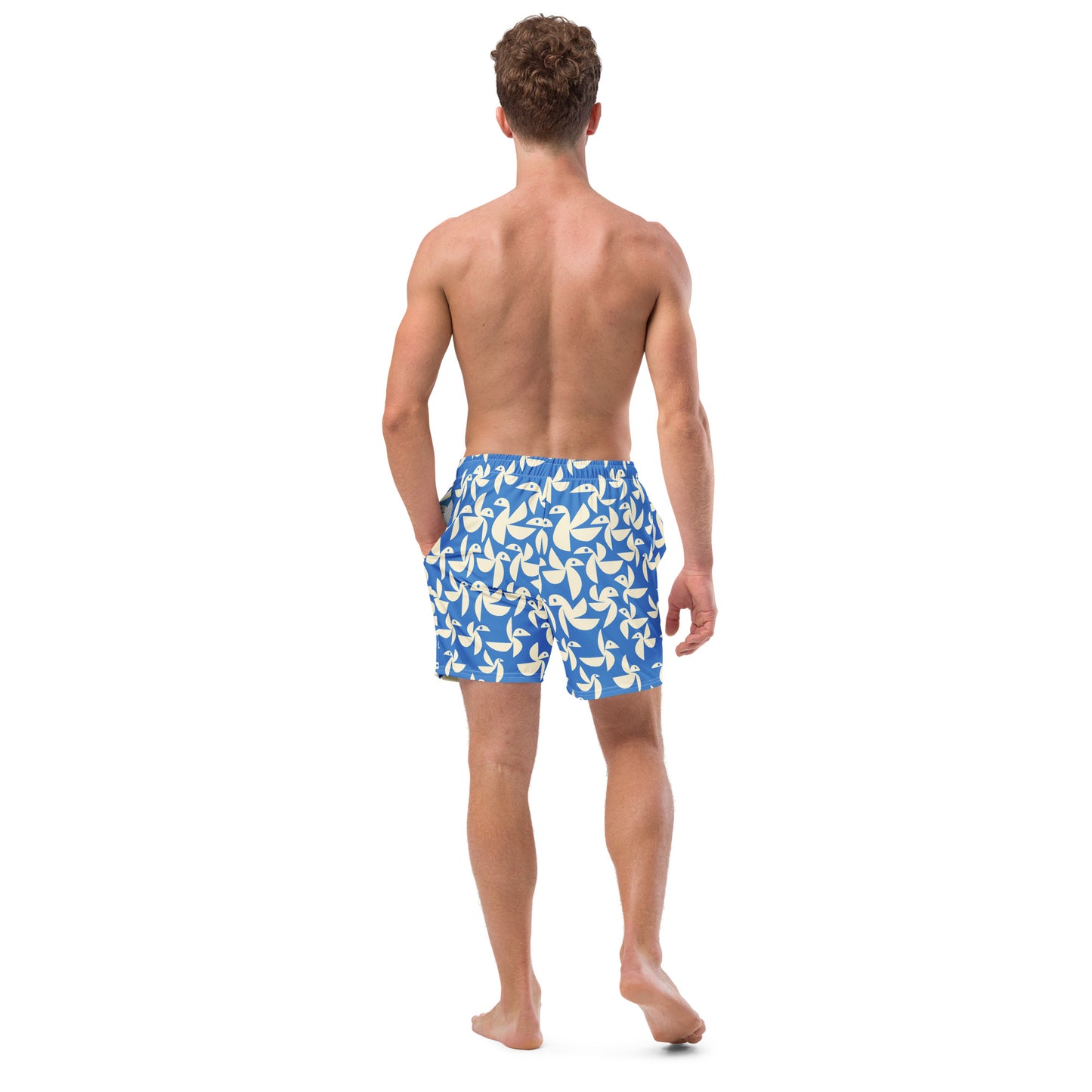 Birds Men Swim Shorts-Thomas Heinz-PaletTheory