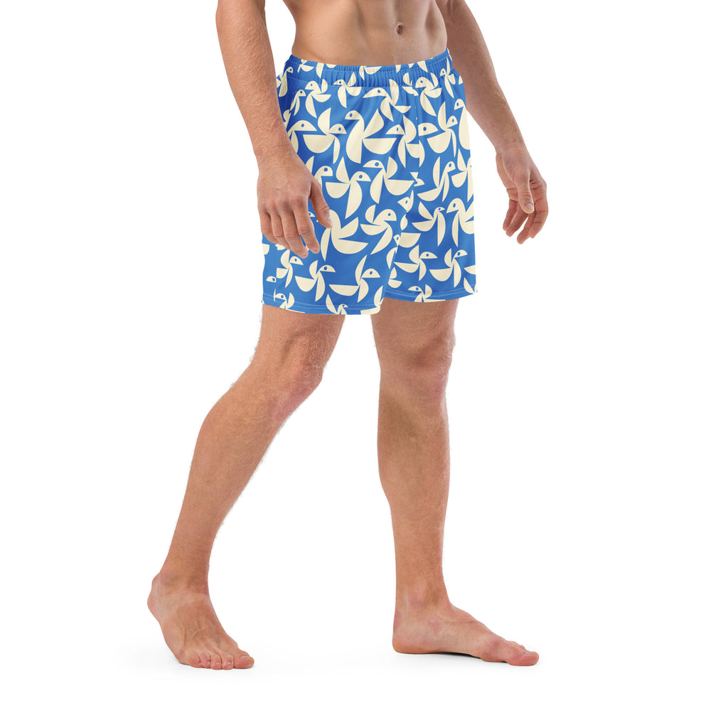 Birds Men Swim Shorts-Thomas Heinz-PaletTheory