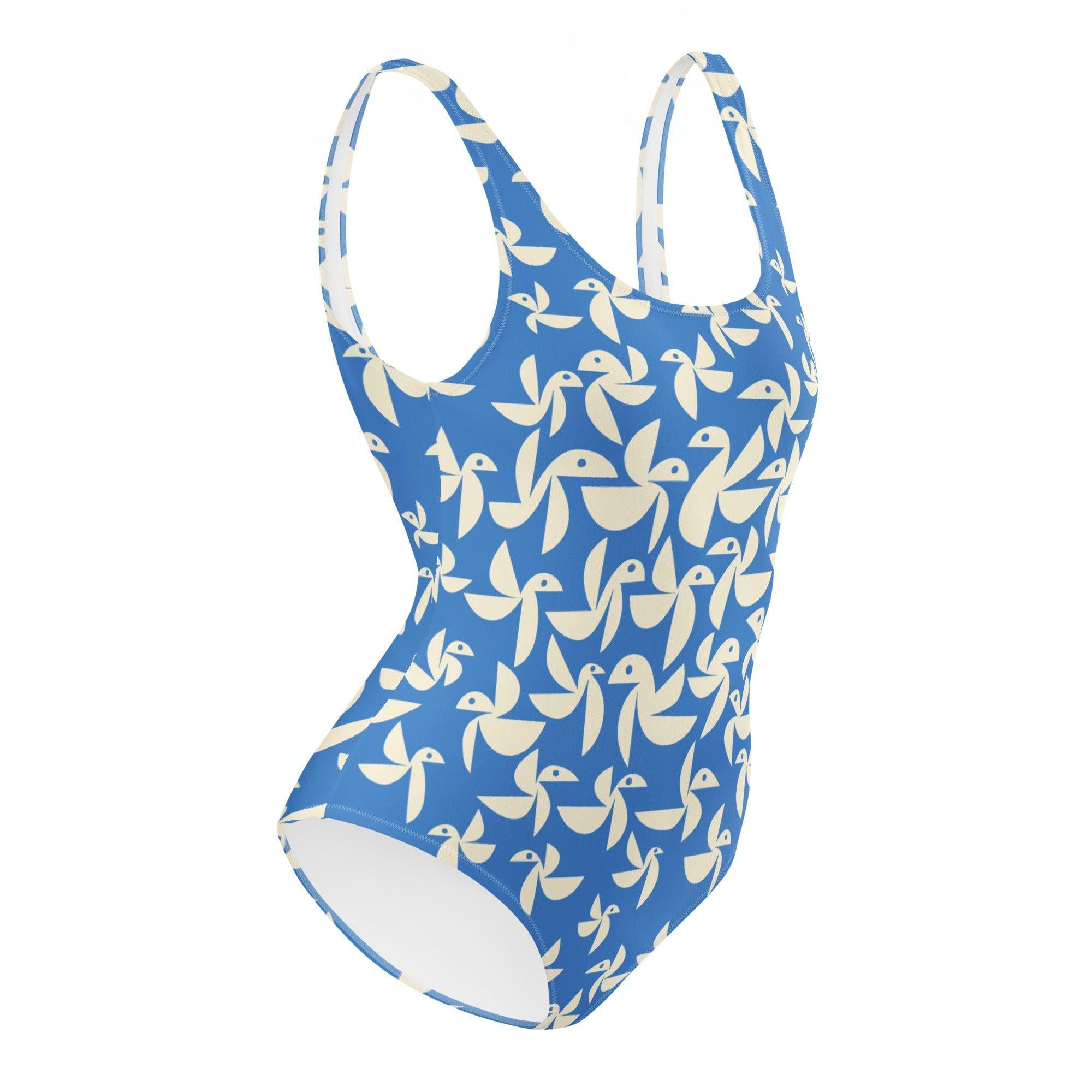 Birds One-Piece Swimsuit-Thomas Heinz-PaletTheory