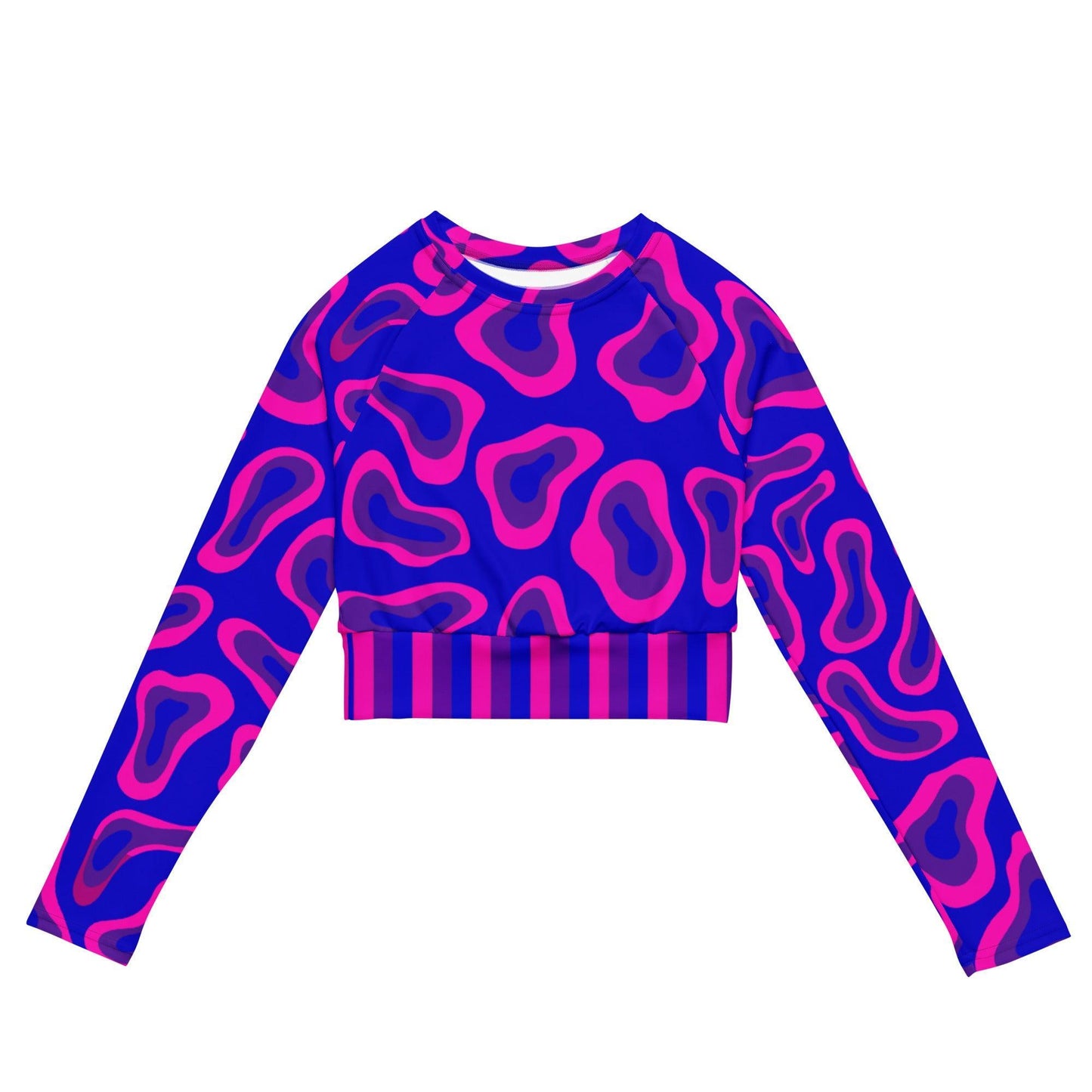 Blue Sea Crop Top Rashguard-Philinka Dolby-PaletTheory
