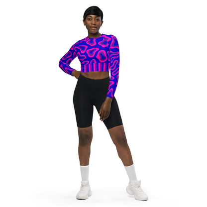Blue Sea Crop Top Rashguard-Philinka Dolby-PaletTheory