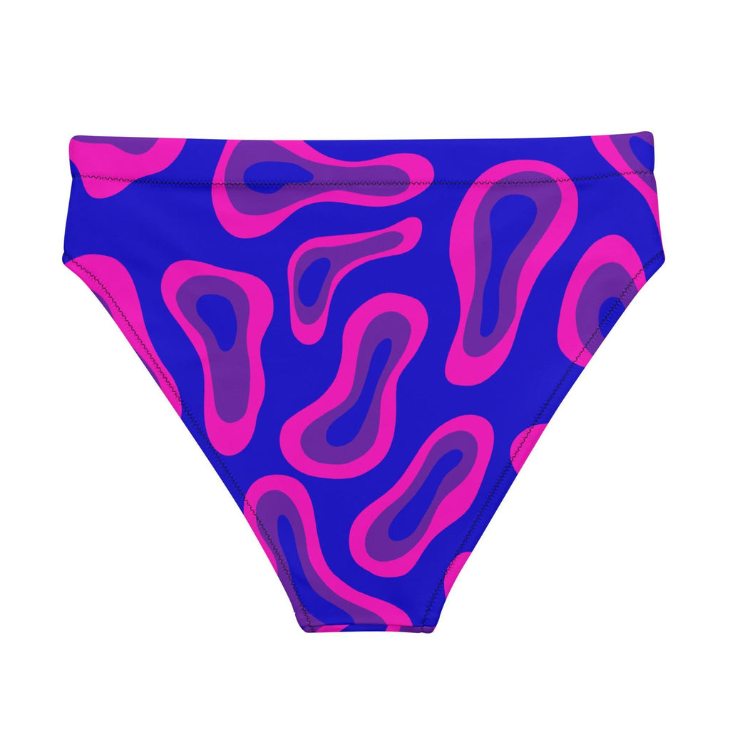 Blue Sea high-waisted bikini bottom-Philinka Dolby-PaletTheory