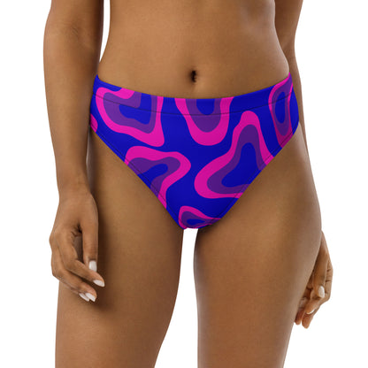 Blue Sea high-waisted bikini bottom-Philinka Dolby-PaletTheory
