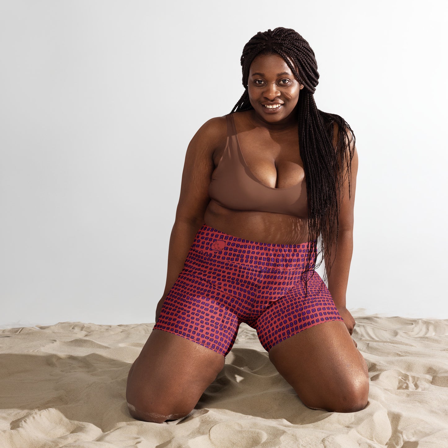 Boab Women Swim Shorts-Sherika Duckhole-PaletTheory