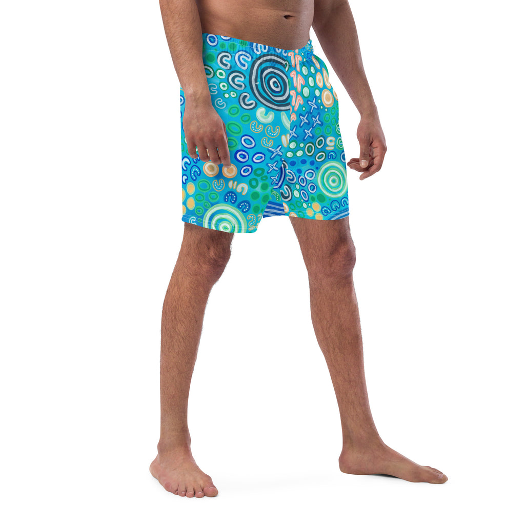 Bunurong Country - Men's swim shorts-Merindah-Gunya-PaletTheory