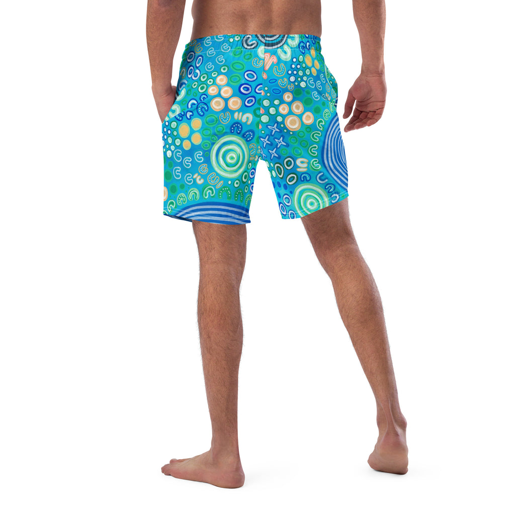 Bunurong Country - Men's swim shorts-Merindah-Gunya-PaletTheory