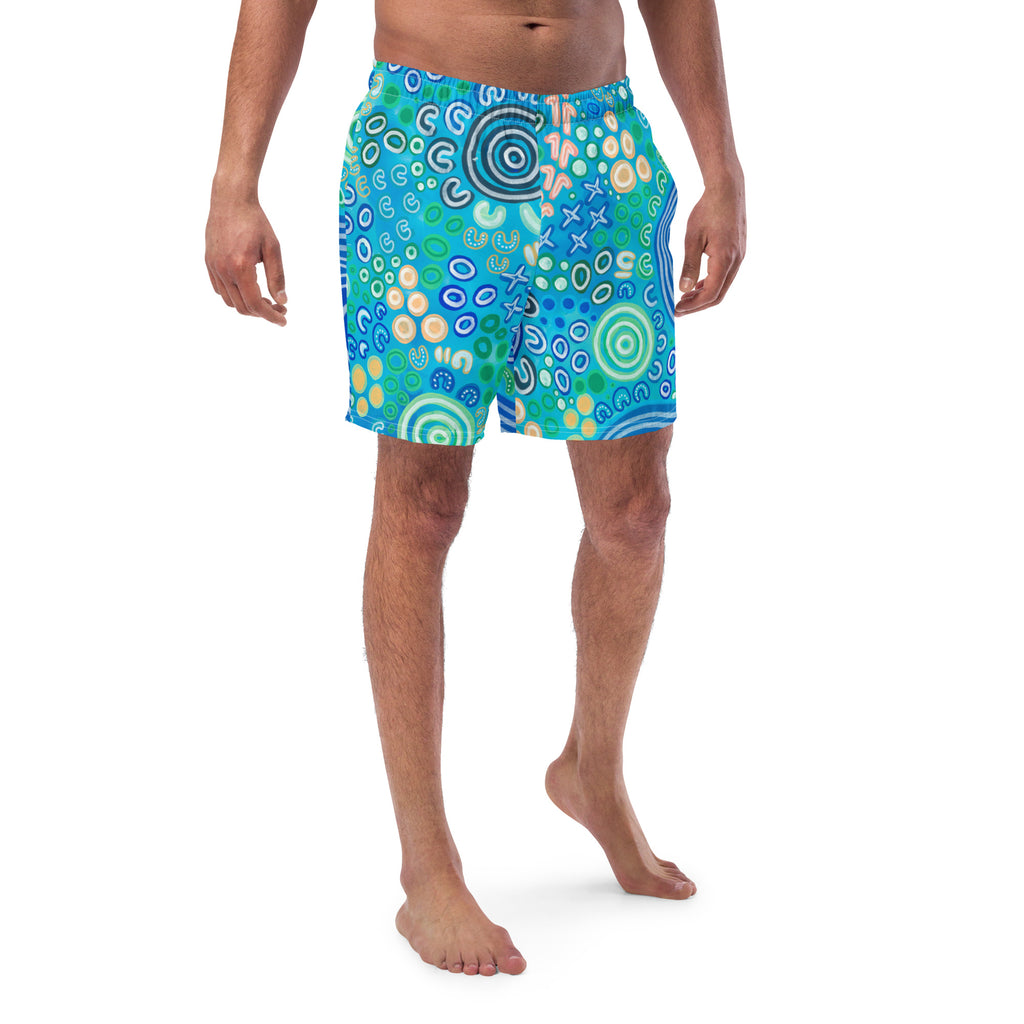 Bunurong Country - Men's swim shorts-Merindah-Gunya-PaletTheory