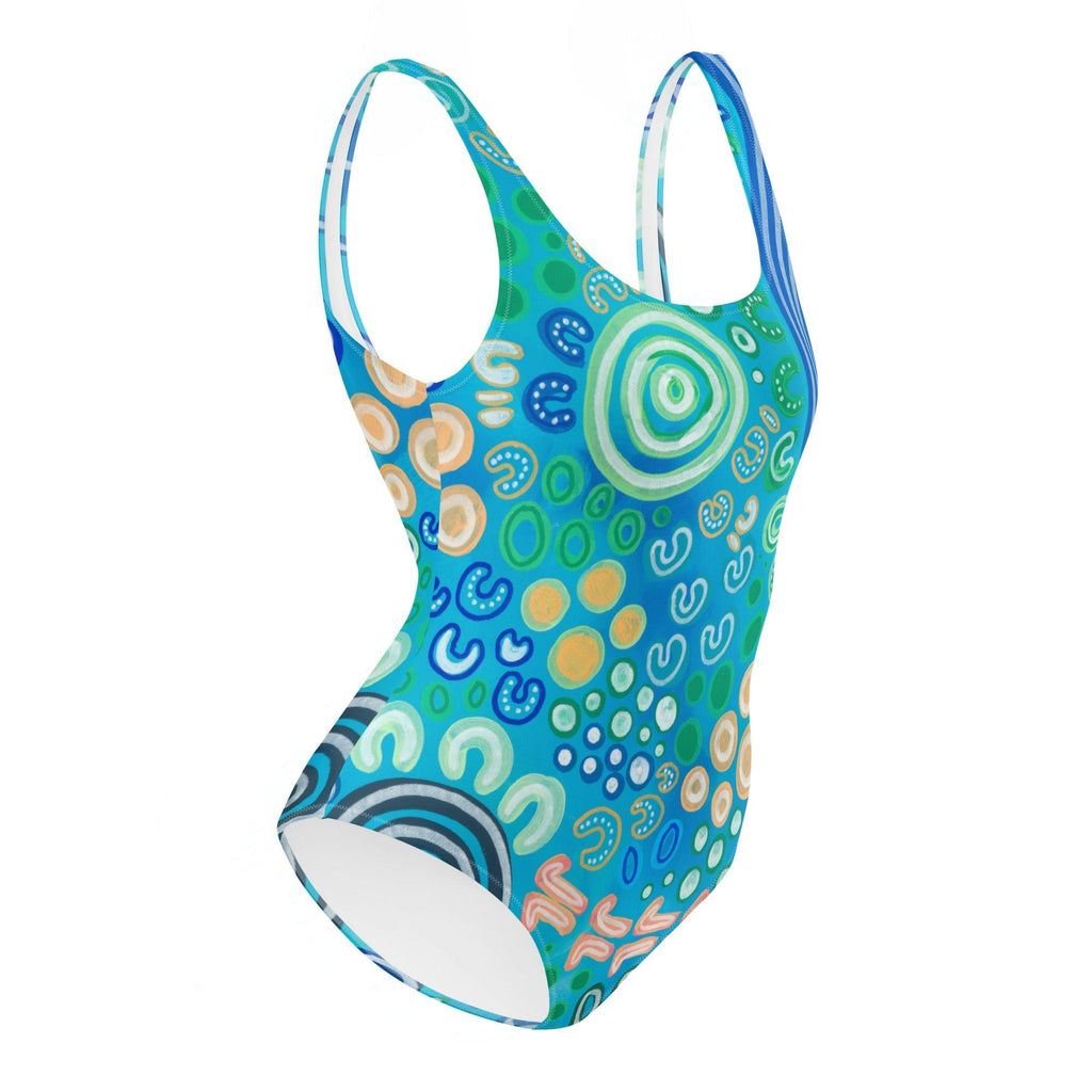 Bunurong Country - One-Piece Swimsuit-Merindah-Gunya-PaletTheory