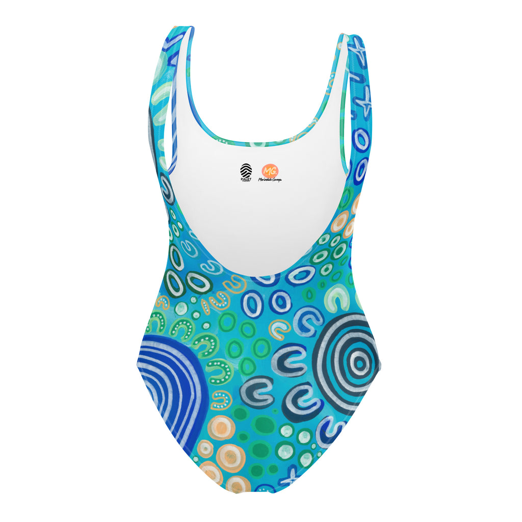 Bunurong Country - One-Piece Swimsuit-Merindah-Gunya-PaletTheory