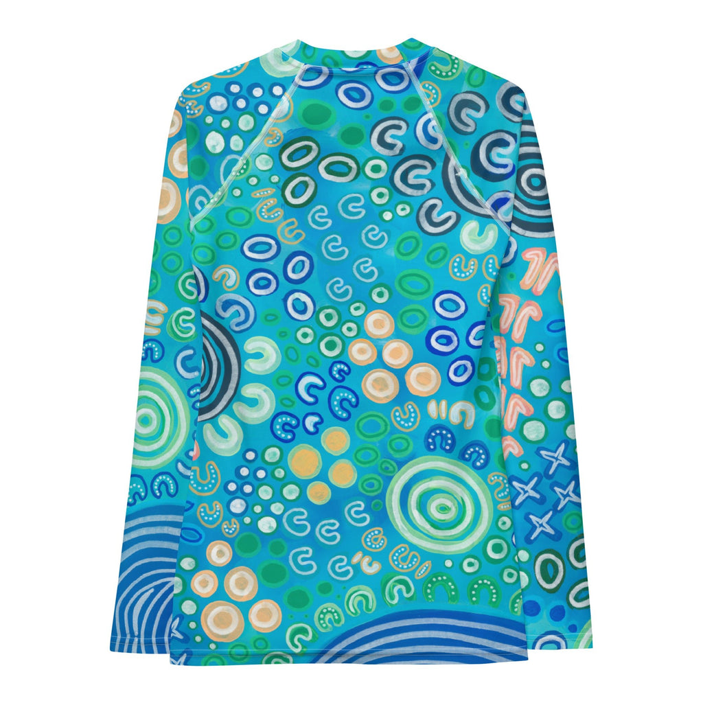 Bunurong Country - Rashguard Women-Merindah-Gunya-PaletTheory