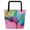 Candy Pink Large Tote Bag-Susannah Bleasby-PaletTheory