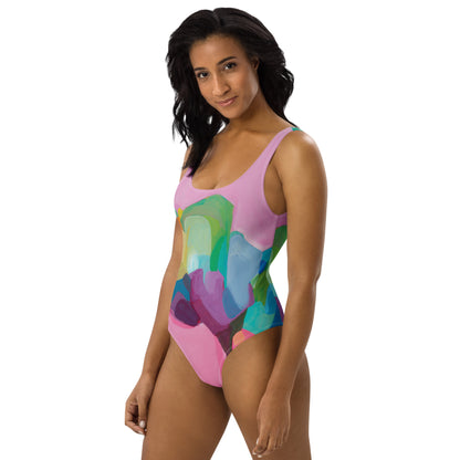 Candy Pink One-Piece Swimsuit-Susannah Bleasby-PaletTheory
