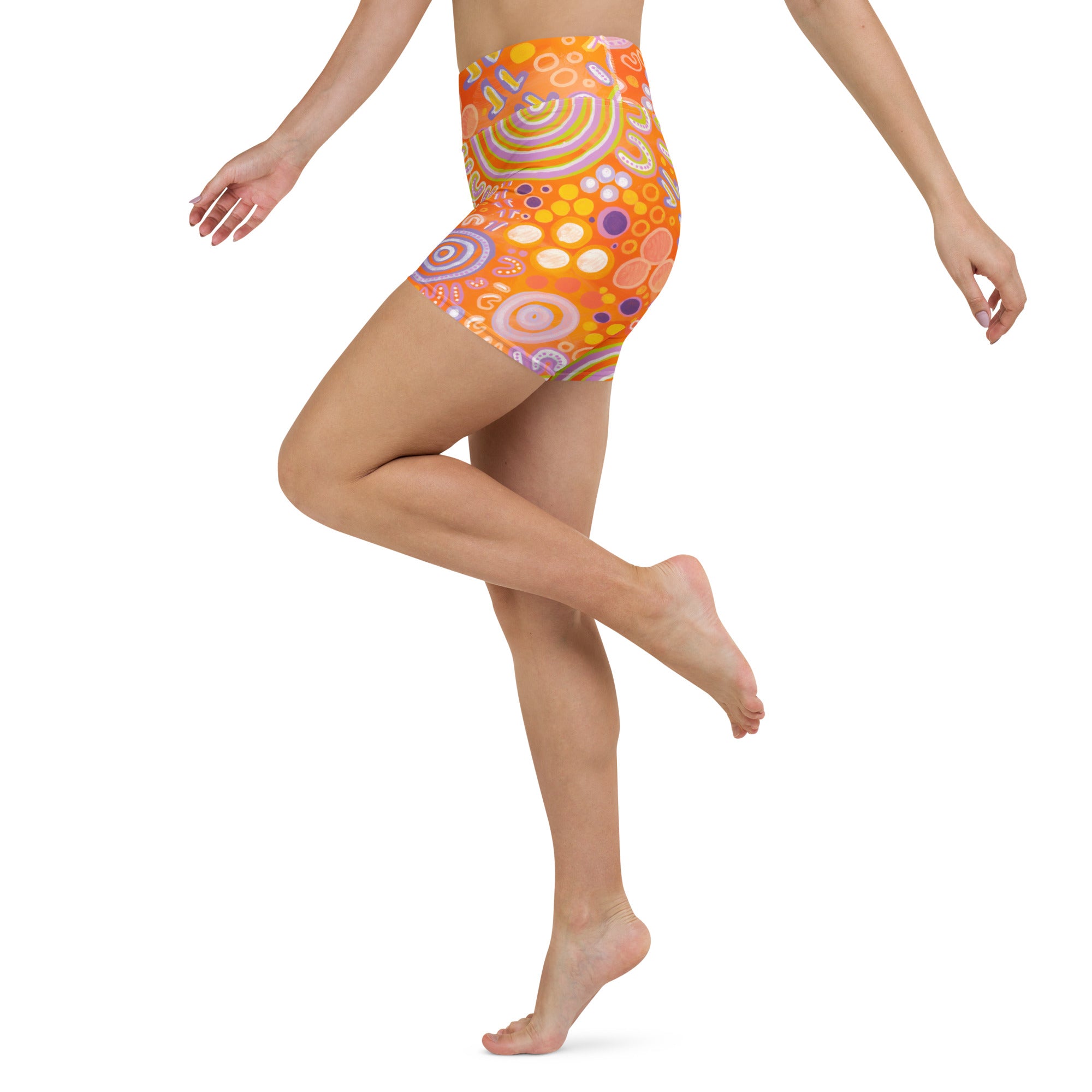 'Children' Women Swim Shorts-Merindah-Gunya-PaletTheory