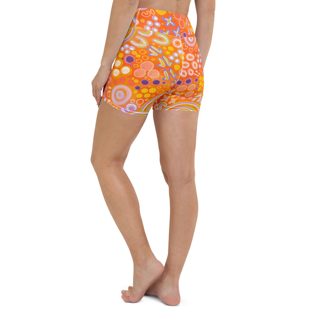 'Children' Women Swim Shorts-Merindah-Gunya-PaletTheory