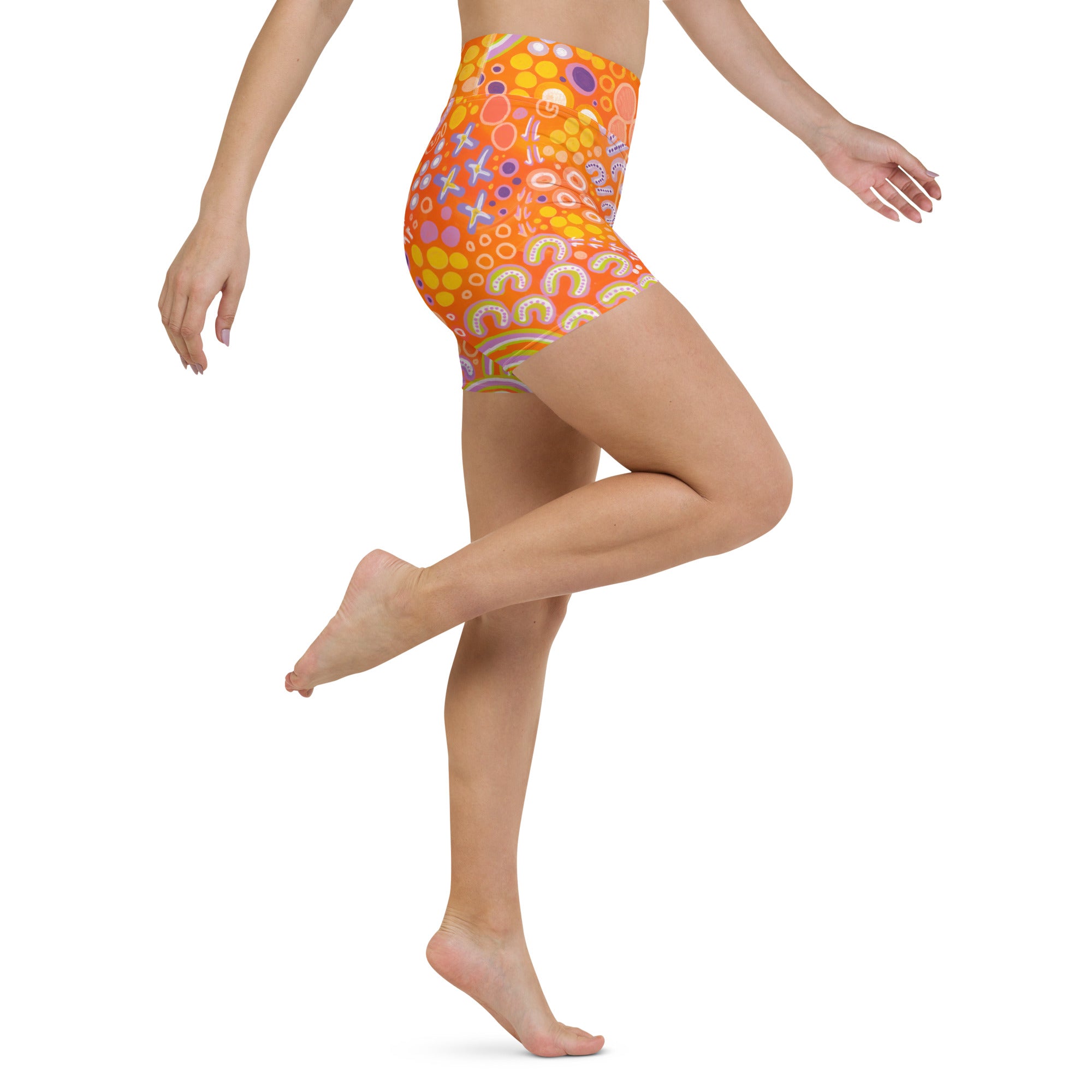 'Children' Women Swim Shorts-Merindah-Gunya-PaletTheory