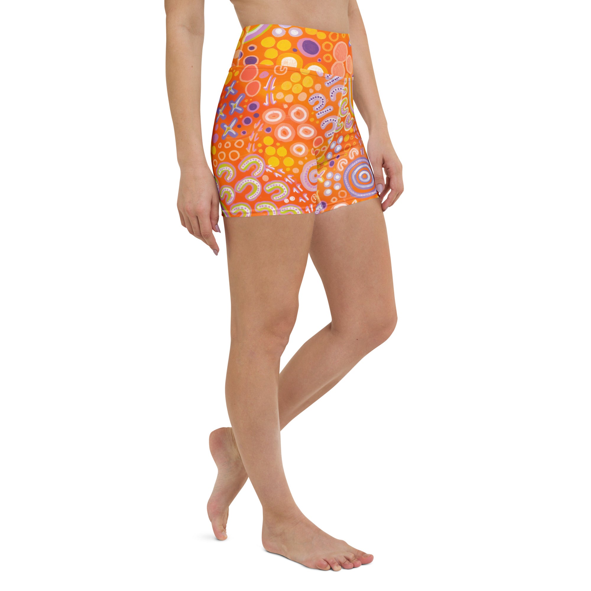 'Children' Women Swim Shorts-Merindah-Gunya-PaletTheory