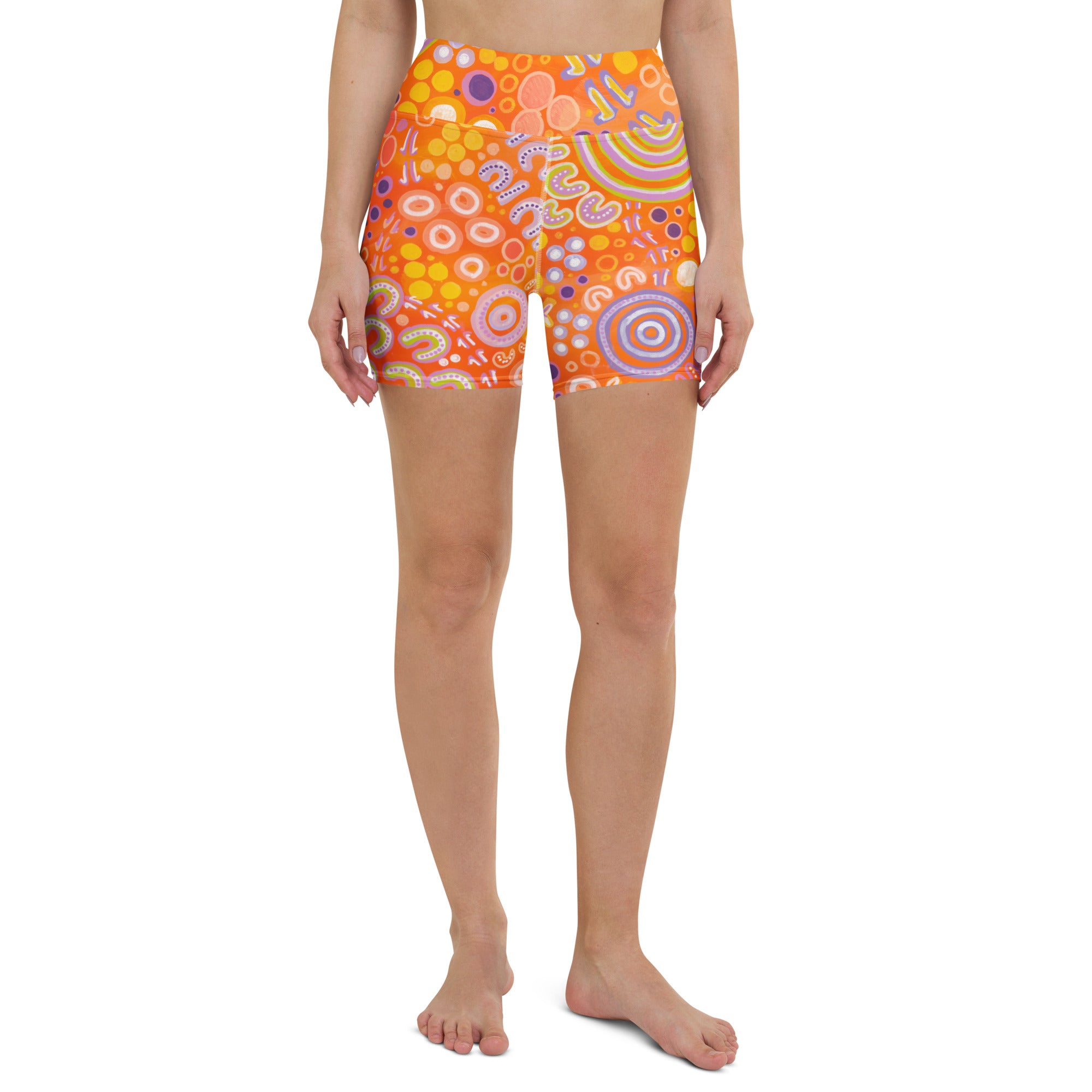 'Children' Women Swim Shorts-Merindah-Gunya-PaletTheory