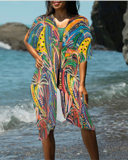Club Tropicana Sheer Kimono-Carley Bourne-PaletTheory