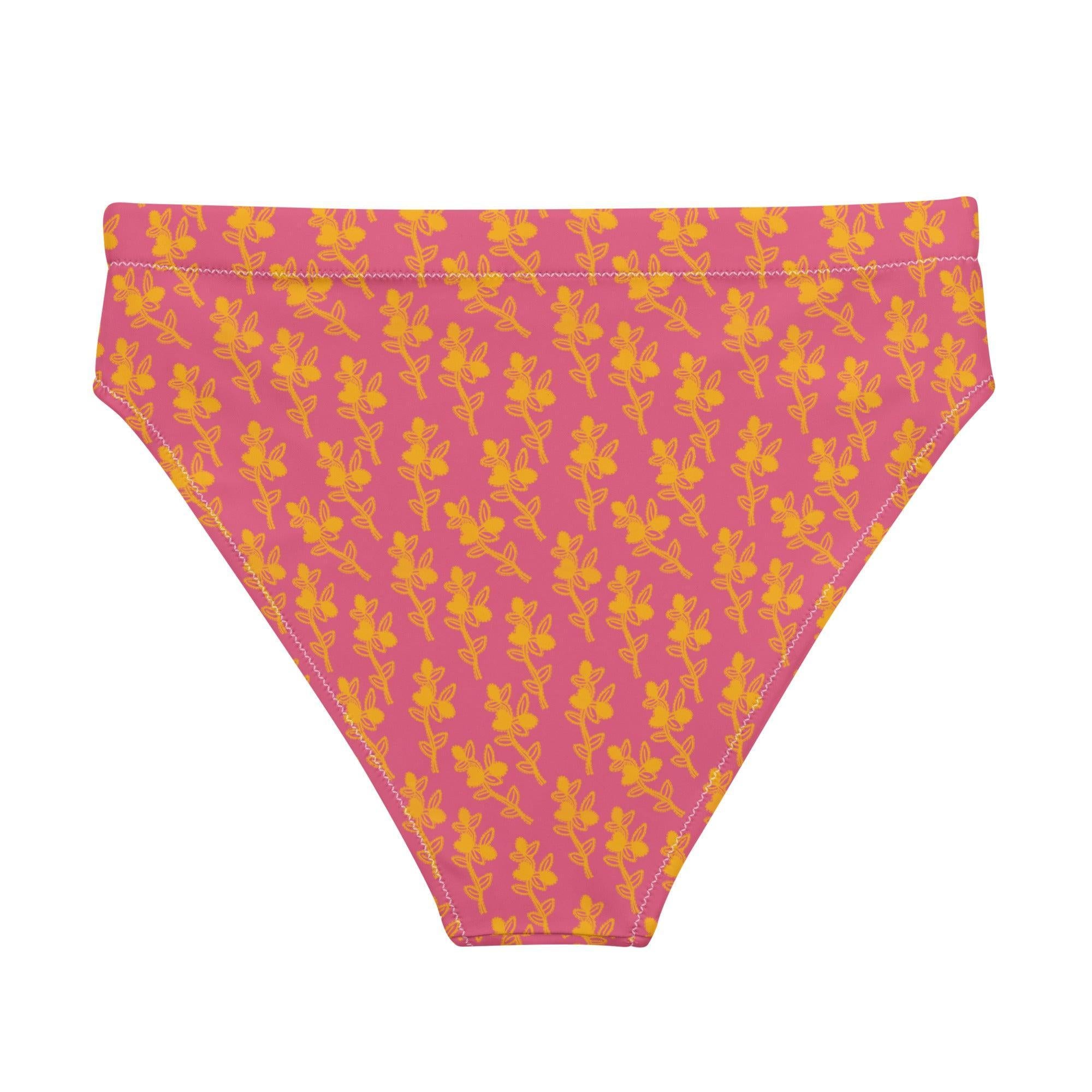 Conkerberry in Pink High-waisted Bikini Bottoms-Philinka Dolby-PaletTheory