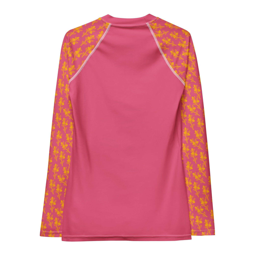 Conkerberry in Pink Women's Rash Guard-Philinka Dolby-PaletTheory