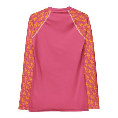 Conkerberry in Pink Women's Rash Guard-Philinka Dolby-PaletTheory