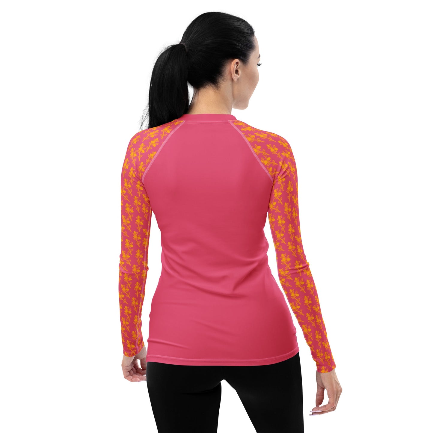 Conkerberry in Pink Women's Rash Guard-Philinka Dolby-PaletTheory