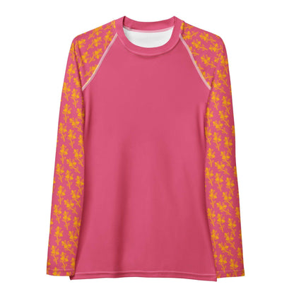 Conkerberry in Pink Women's Rash Guard-Philinka Dolby-PaletTheory