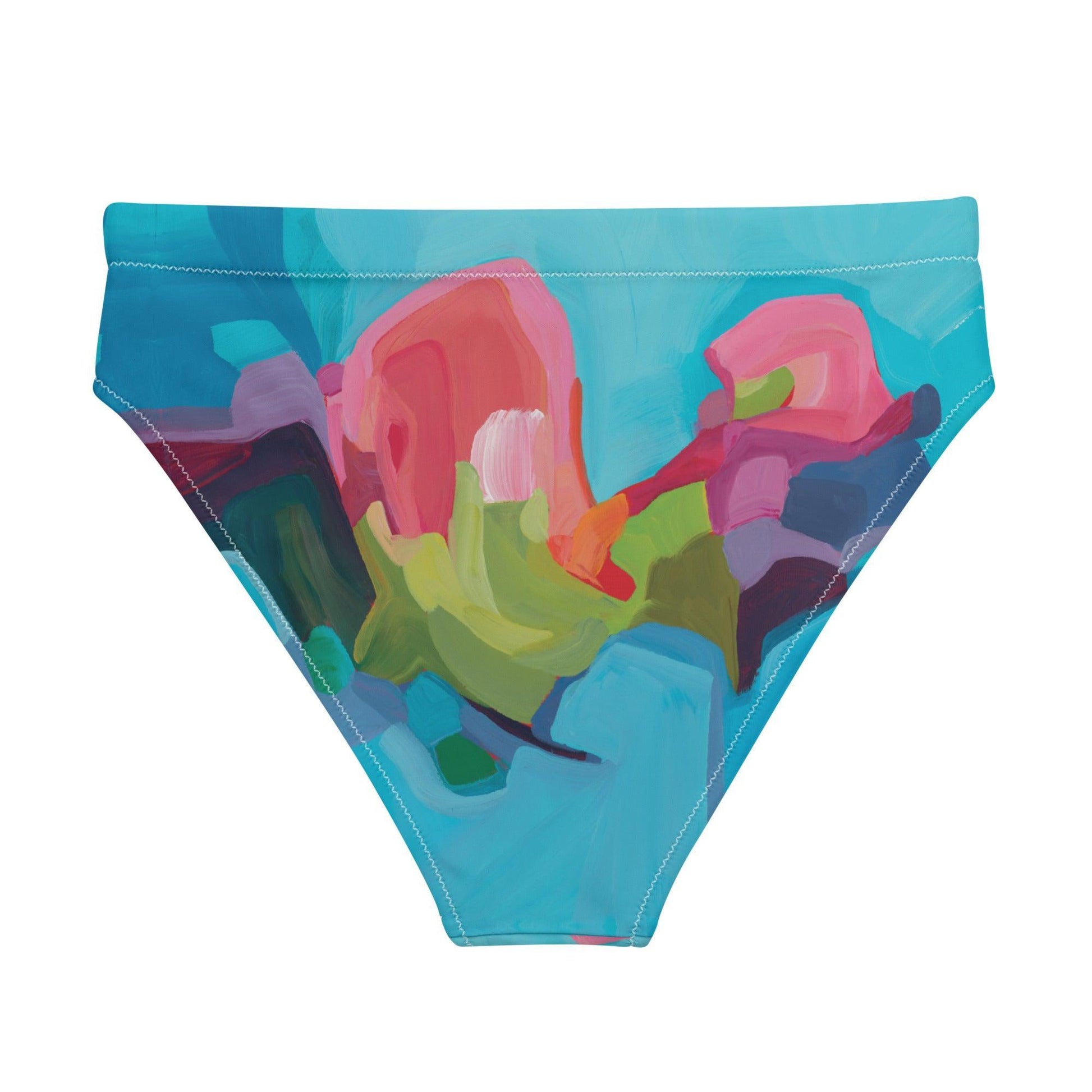 Dip in the Pool - Recycled high-waisted bikini Bottoms-Susannah Bleasby-PaletTheory
