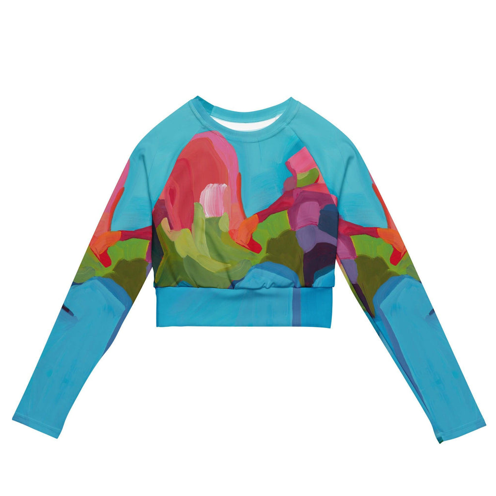 Dip in the Pool - long-sleeve Crop Rashguard women-Susannah Bleasby-PaletTheory