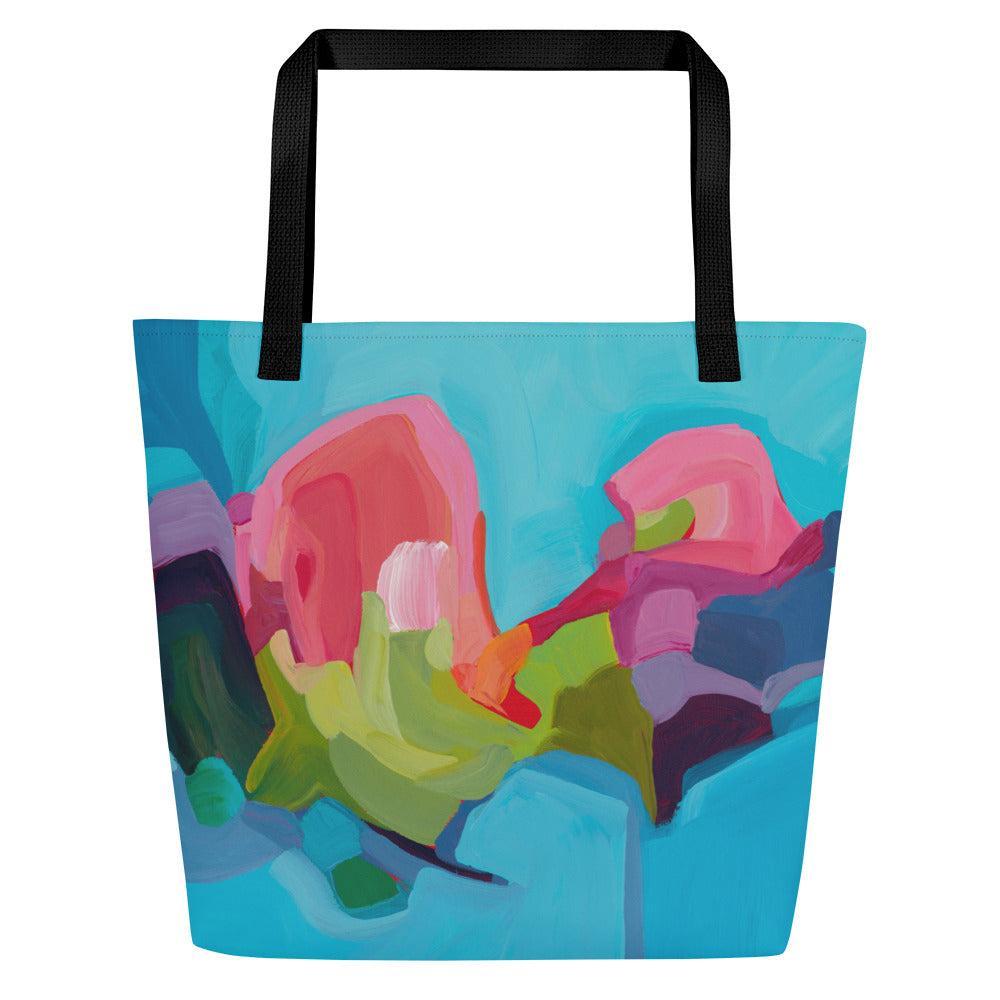 Dip in the pool - Large Tote Bag-Susannah Bleasby-PaletTheory