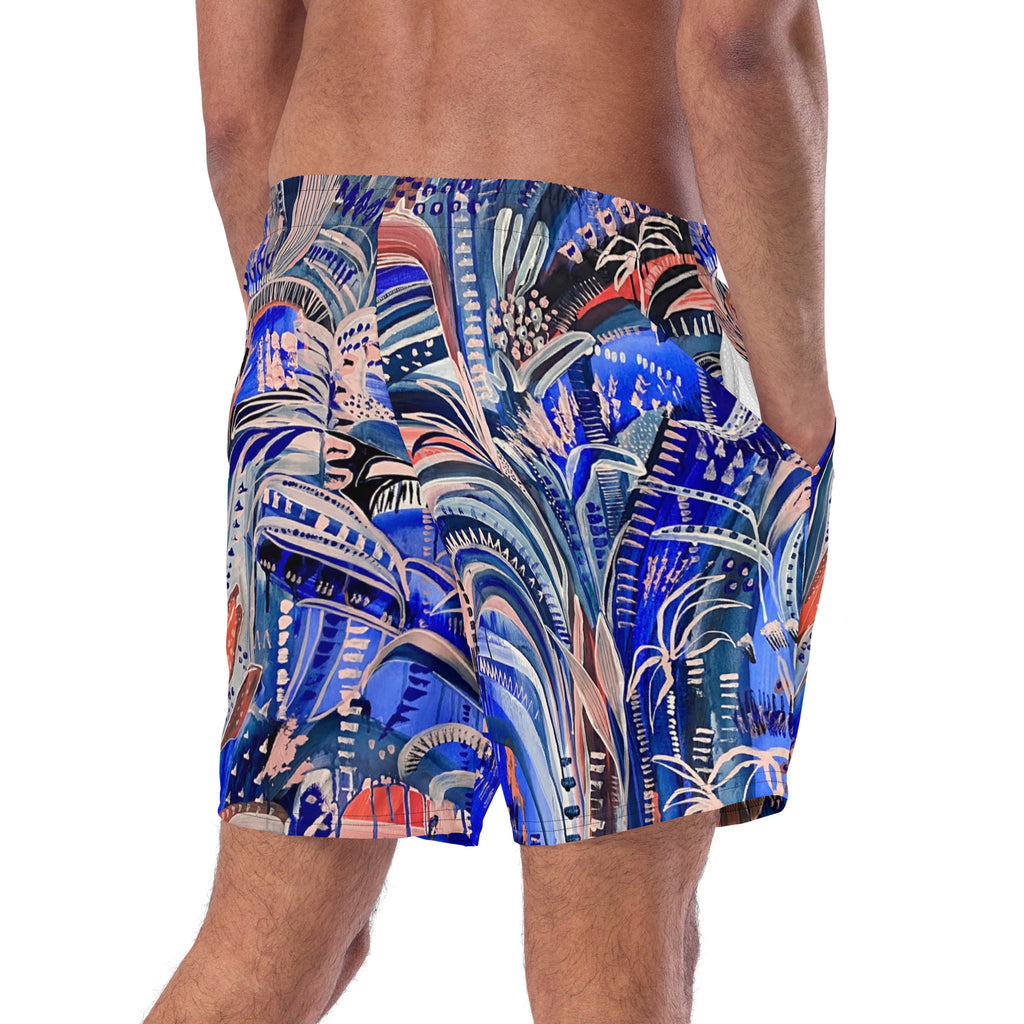 Electric Summer Men's swim trunks-Carley Bourne-PaletTheory