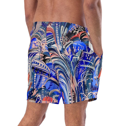 Electric Summer Men's swim trunks-Carley Bourne-PaletTheory
