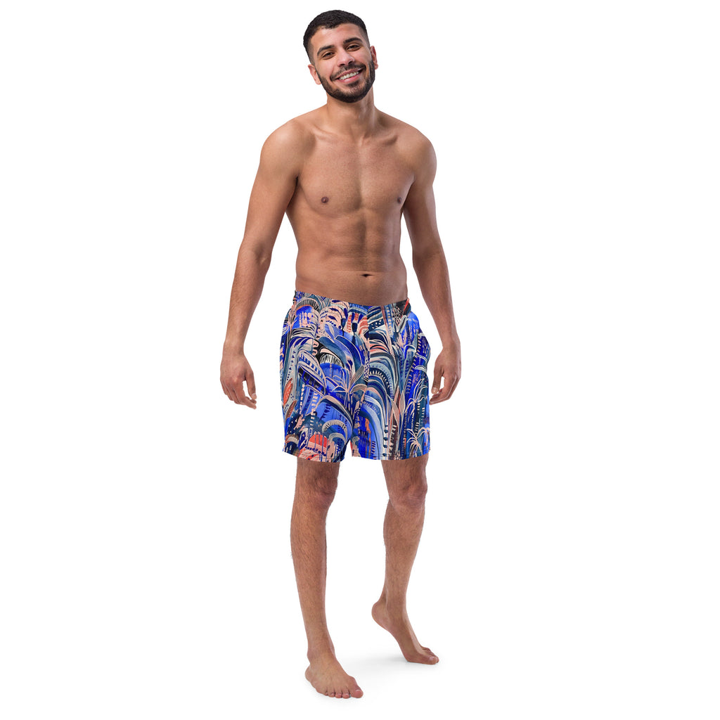Electric Summer Men's swim trunks-Carley Bourne-PaletTheory