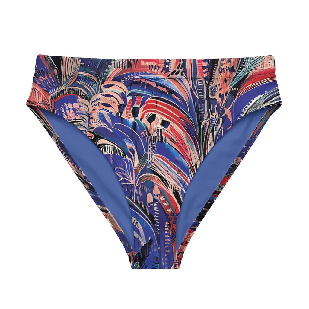 Electric summer high-waisted bikini Bottoms-Carley Bourne-PaletTheory
