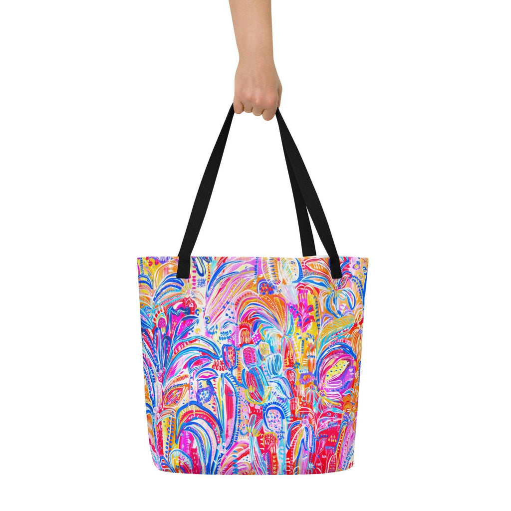 Floral Delight - Large Tote Bag-Carley Bourne-PaletTheory
