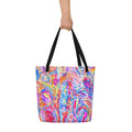 Floral Delight - Large Tote Bag-Carley Bourne-PaletTheory