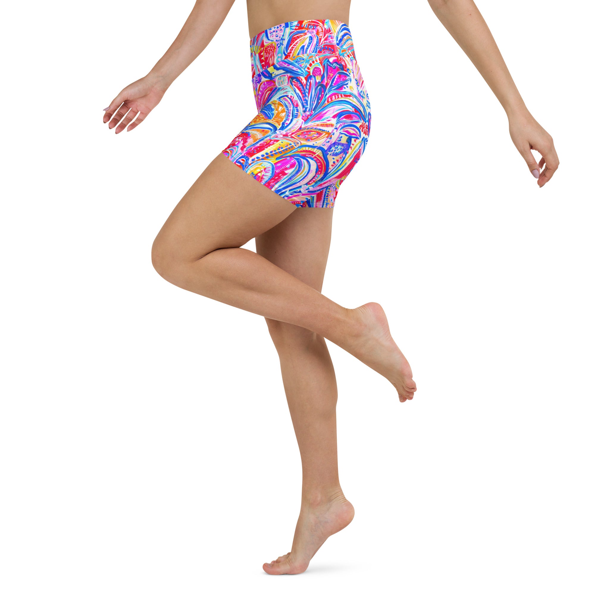 Floral Delight Swim Shorts-Carley Bourne-PaletTheory