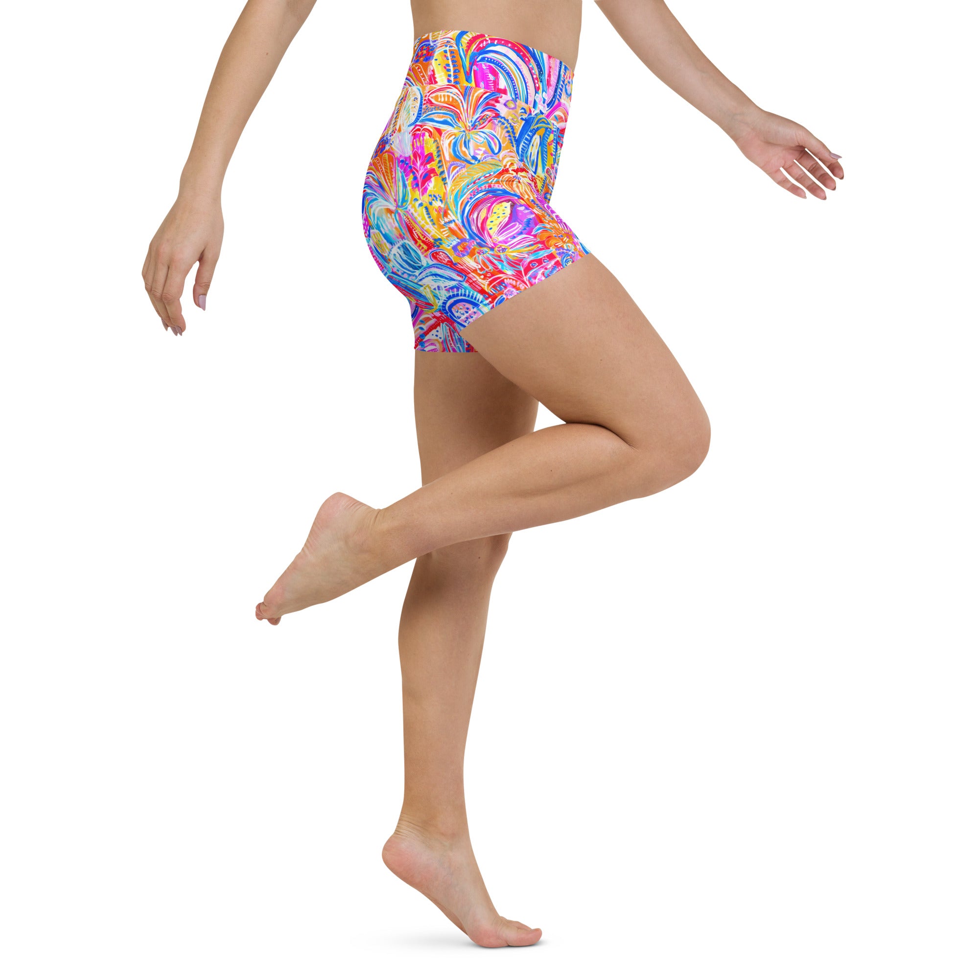 Floral Delight Swim Shorts-Carley Bourne-PaletTheory