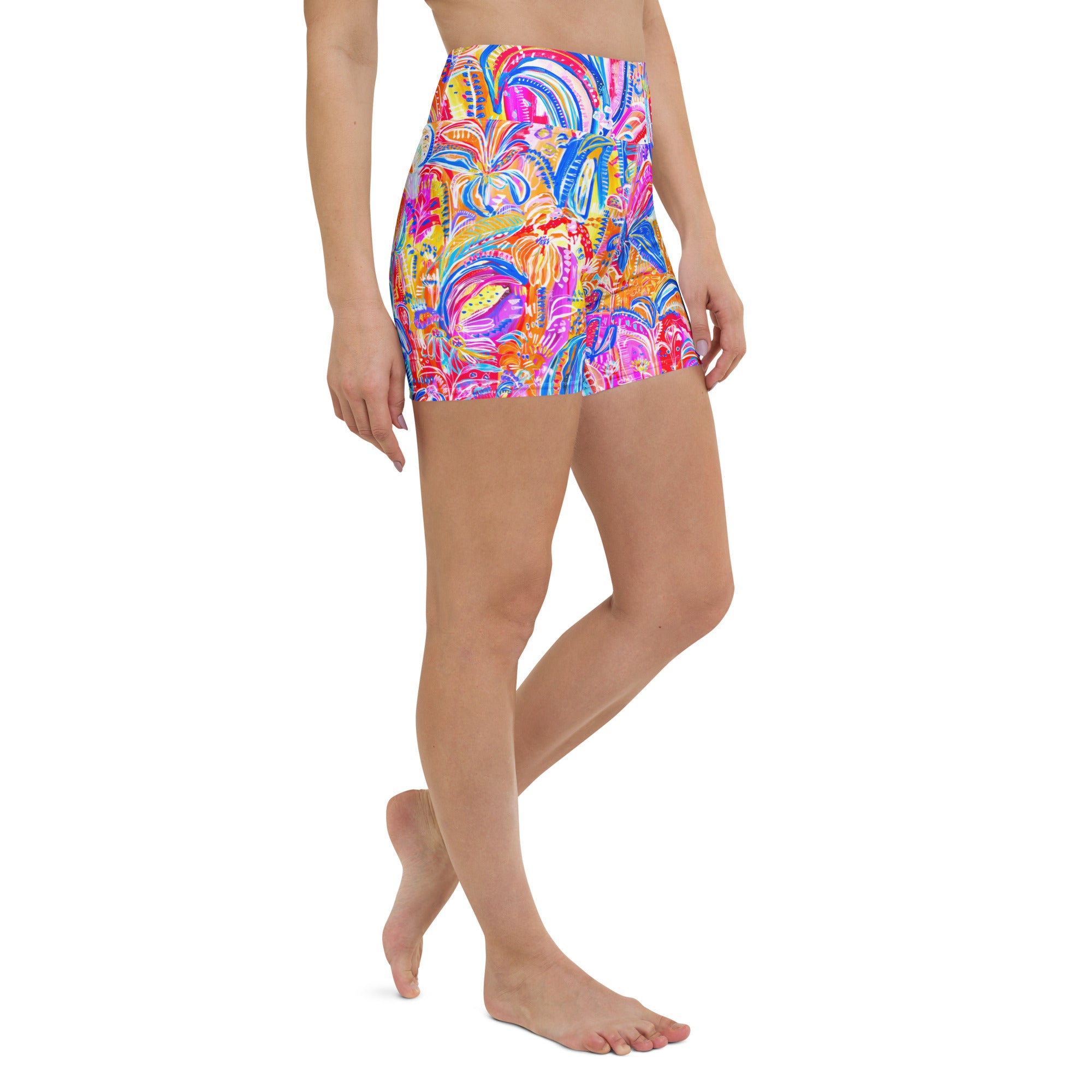 Floral Delight Swim Shorts-Carley Bourne-PaletTheory