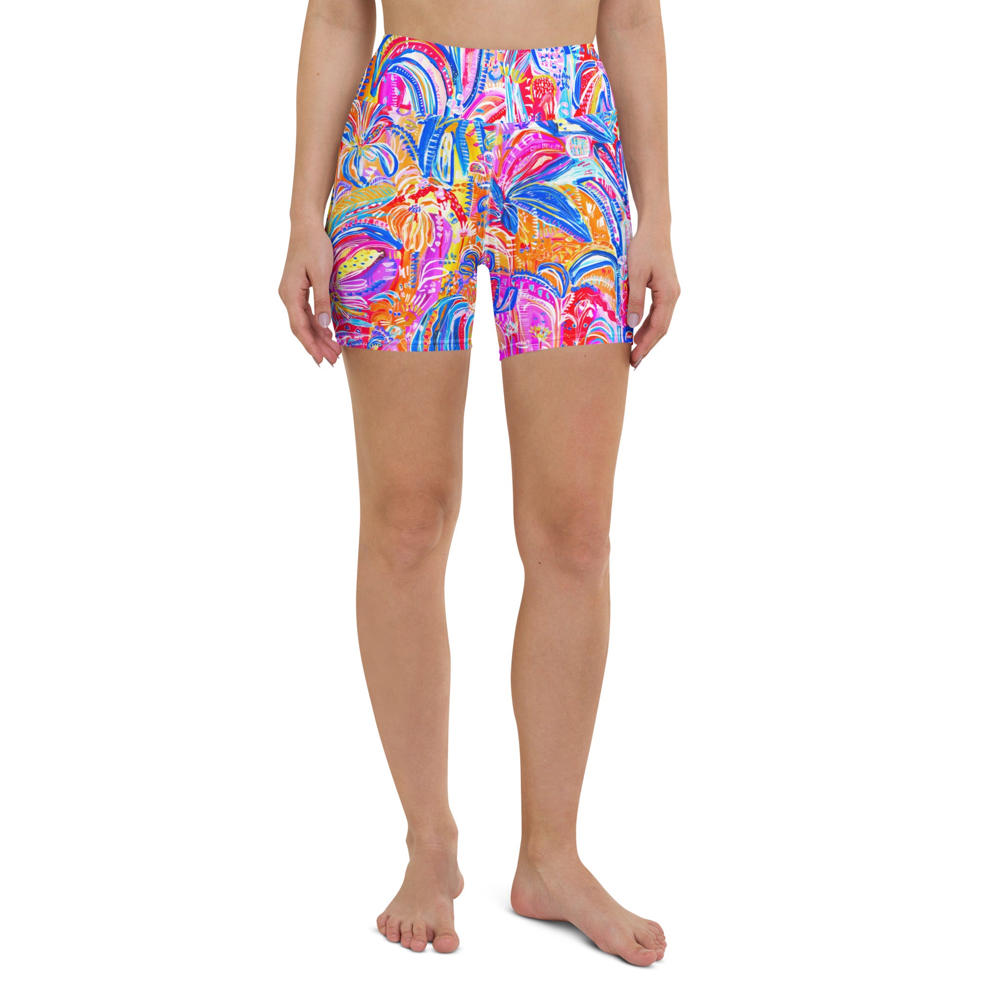 Floral Delight Swim Shorts-Carley Bourne-PaletTheory